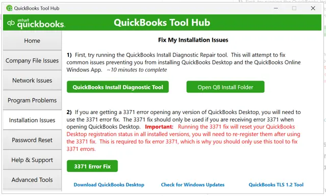 QuickBooks Install Diagnostic Tool