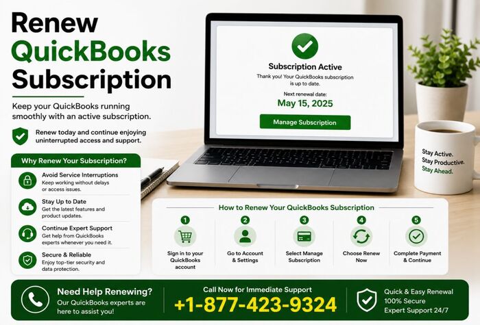 Renew QuickBooks Subscription